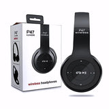 P47 Wireless Bluetooth Headphones – HiFi Stereo Sound, Built-in Mic, Wireless Over-Ear Headset for Music, Gaming & Calls