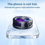 AL-10 Magnetic Phone Radiator – RGB Phone Cooling Fan For PUBG, Gaming