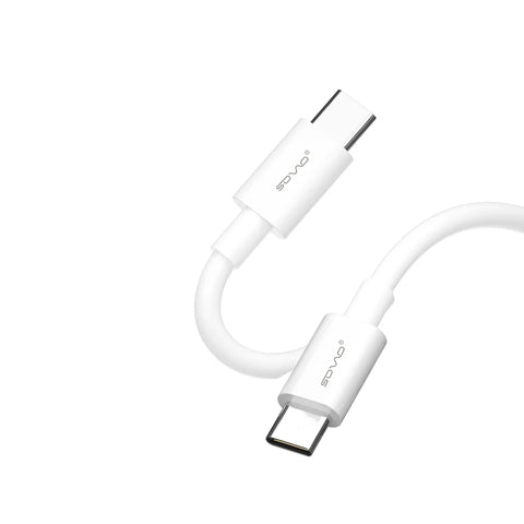 SOVO 65W USB-C to USB-C Cable – Fast Charging PD Cable Compatible With Samsung, Oneplus And Mi